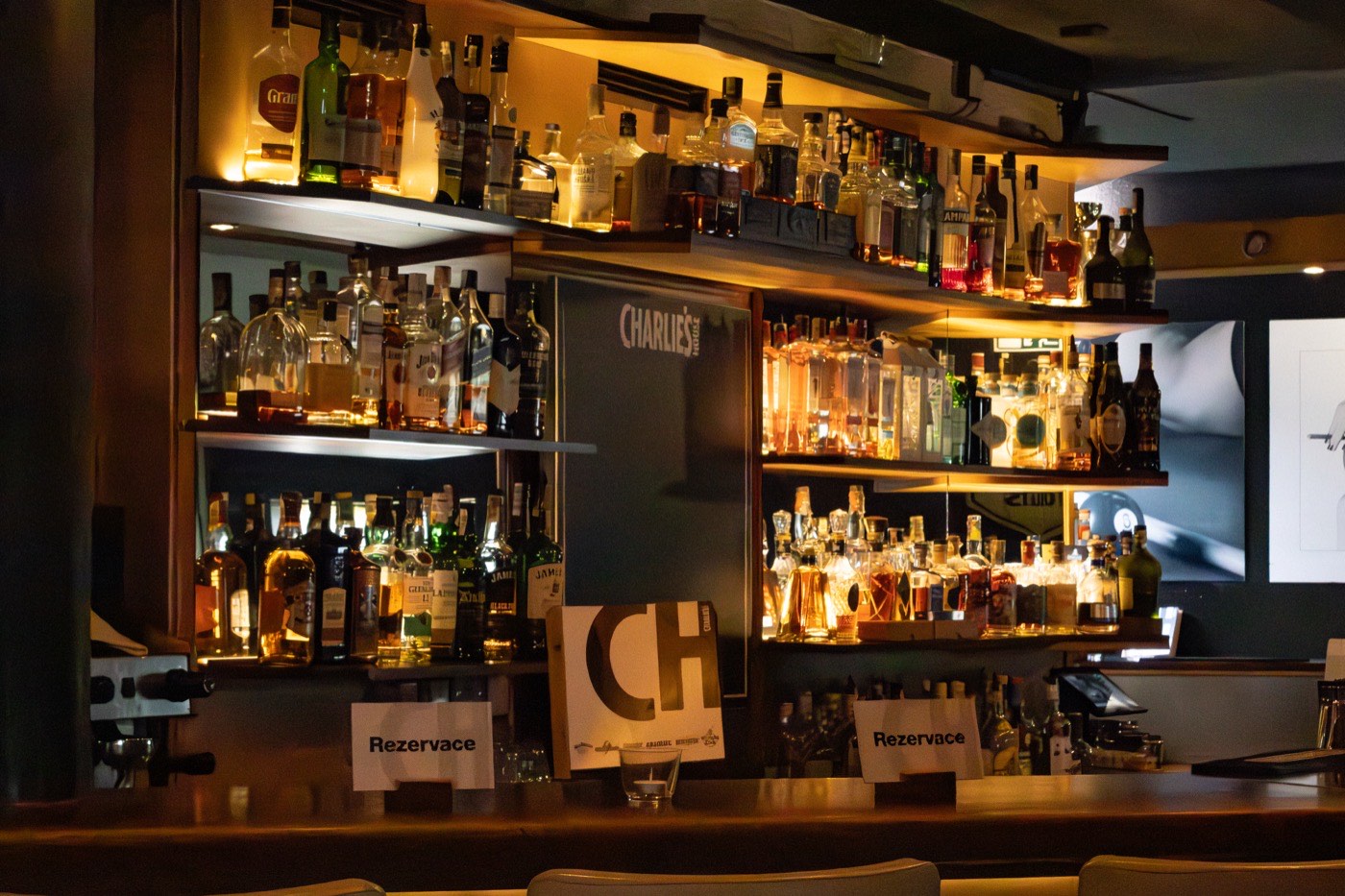 Bar interior at Charlie's House